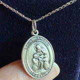 St. Angela Merici Medal, Sterling Silver, Medium