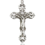 Large Sterling Silver Crucifix Pendant - No Chain