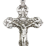 Large Sterling Silver Crucifix Pendant