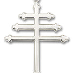 Maronite Cross Pendant, Sterling Silver - No Chain
