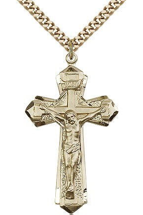 Men's 14kt Gold Filled Crucifix Pendant