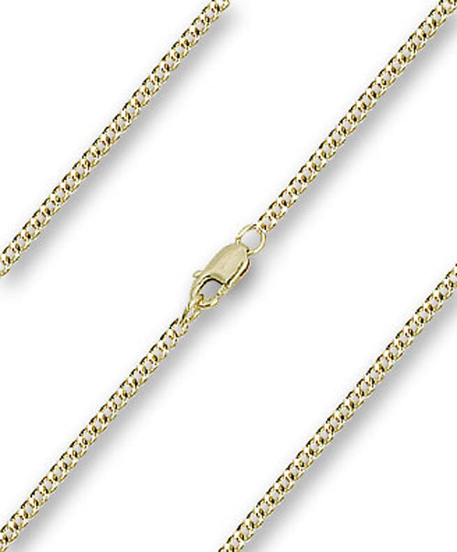 Men's Heavy Curb Chain with Clasp - 14K Yellow Gold