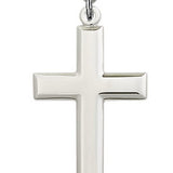 Men's High Polish Sterling Silver Cross Pendant