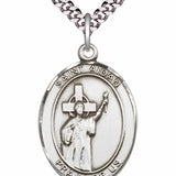 Men's Pewter Oval St. Aidan of Lindesfarne Medal
