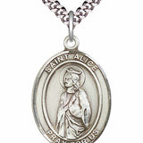 Men's Pewter Oval St. Alice Medal