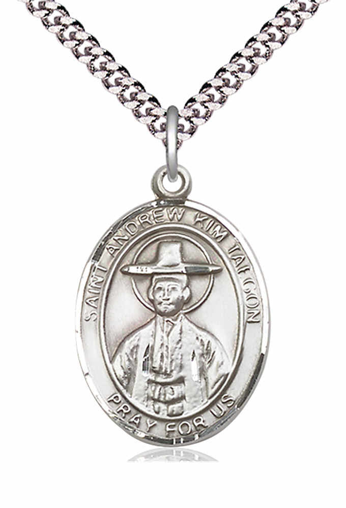 Men's Pewter Oval St. Andrew Kim Taegon Medal