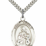 Men's Pewter Oval St. Angela Merici Medal