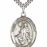 Men's Pewter Oval St. Anthony of Egypt Medal
