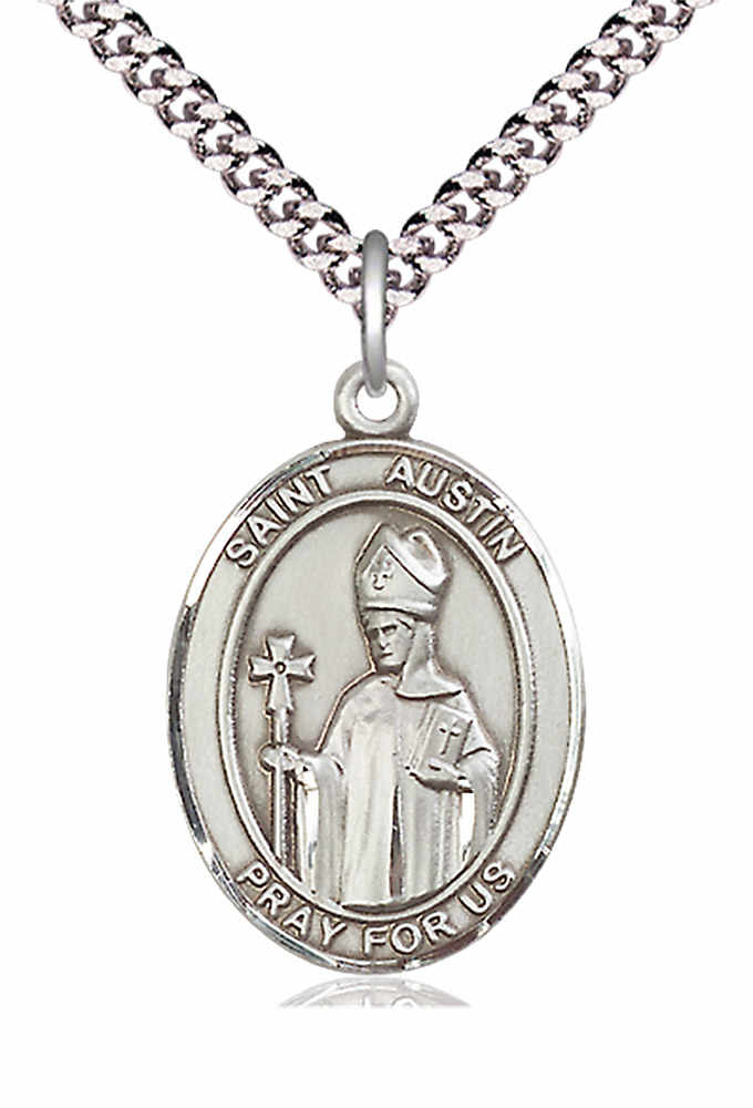 Men's Pewter Oval St. Austin Medal