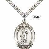 Men's Pewter Oval St. Barbara Medal