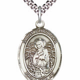 Men's Pewter Oval St. Christina the Astonishing Medal