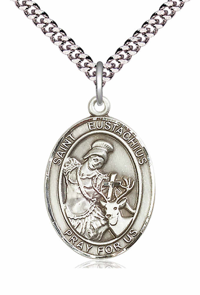 Men's Pewter Oval St. Eustachius Medal