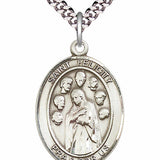 Men's Pewter Oval St. Felicity Medal