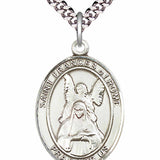 Men's Pewter Oval St. Frances of Rome Medal