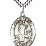 Men's Pewter Oval St. Hubert of Liege Medal