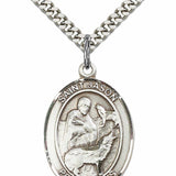 Men's Pewter Oval St. Jason Medal