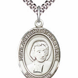 Men's Pewter Oval St. John Baptist De La Salle Medal