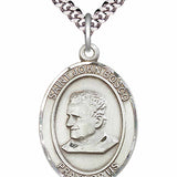 Men's Pewter Oval St. John Bosco Medal