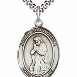 Men's Pewter Oval St. Juan Diego Medal