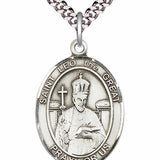 Men's Pewter Oval St. Leo the Great Medal