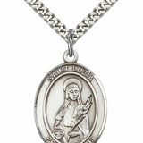 Men's Pewter Oval St. Lucia of Syracuse Medal