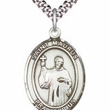 Men's Pewter Oval St. Maurus Medal