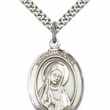 Men's Pewter Oval St. Monica Medal