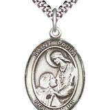 Men's Pewter Oval St. Paula Medal