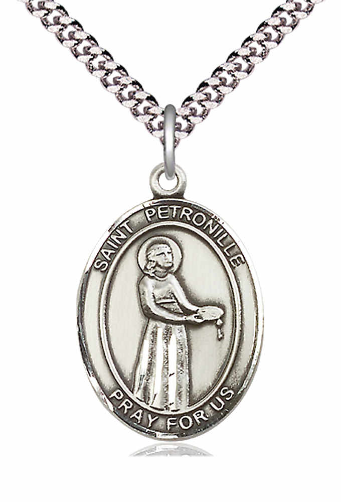 Men's Pewter Oval St. Petronille Medal