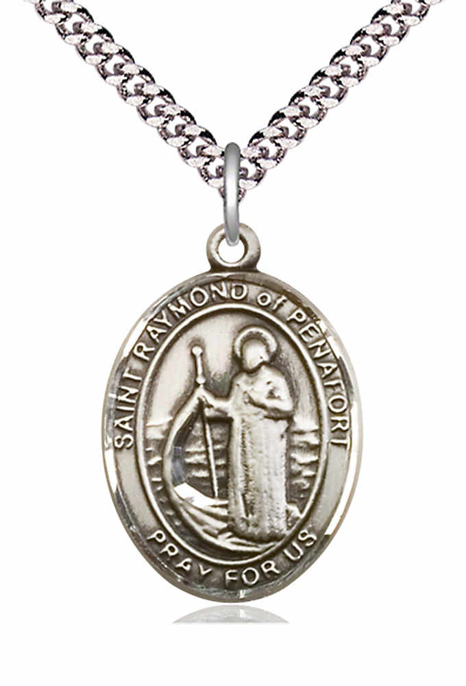 Men's Pewter Oval St. Raymond of Penafort Medal