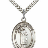 Men's Pewter Oval St. Stephen the Martyr Medal