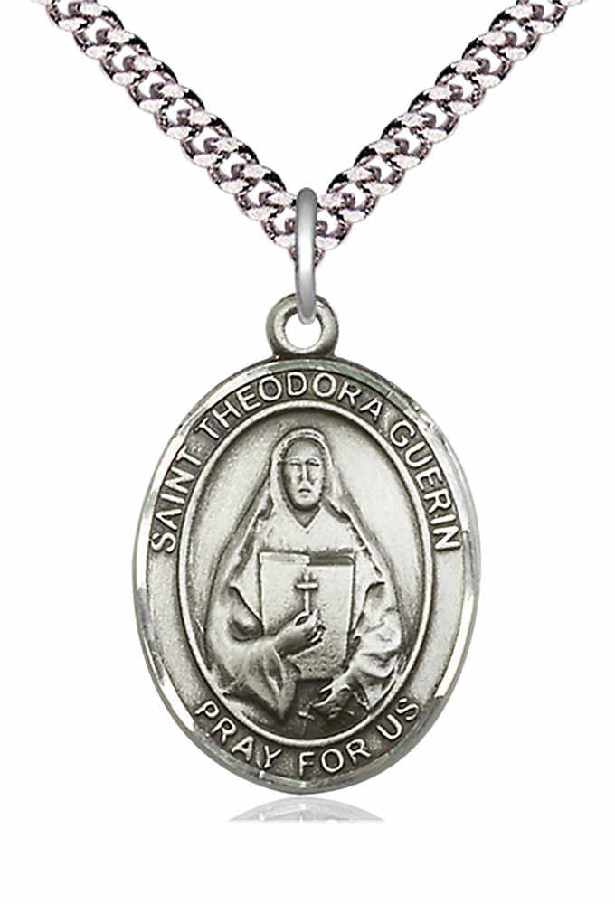 Men's Pewter Oval St. Theodore Guerin Medal