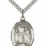 Men's Pewter Oval St. Valentine of Rome Medal