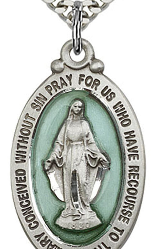 Miraculous Medal, Sterling Silver