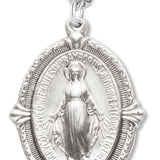 Miraculous Necklace Beaded, Sterling Silver with Chain - 18&quot; 1.8mm Sterling Silver Chain + Clasp