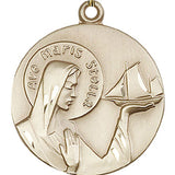 Our Lady Star of the Sea Medal, Gold Filled - No Chain