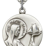 Our Lady Star of the Sea Medal, Sterling Silver