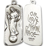 Our Lady of Mental Peace Medal, Sterling Silver - No Chain