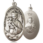Our Lady of Mount Carmel Medal, Sterling Silver - No Chain