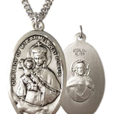 Our Lady of Mount Carmel Medal, Sterling Silver