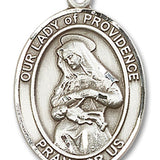 Our Lady of Providence Medal, Sterling Silver, Large - No Chain