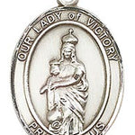 Our Lady of Victory Medal, Sterling Silver, Large - No Chain