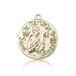 St. Thomas More Medal, 14 Karat Gold - 14 KT Yellow Gold