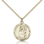 Our Lady of Loretto Medal, Gold Filled - Gold-tone