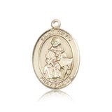 St. Giles Medal, 14 Karat Gold, Large - 14 KT Yellow Gold