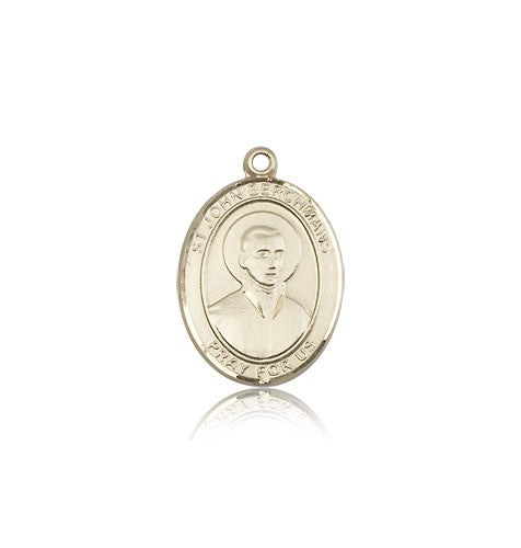 St. John Berchmans Medal, 14 Karat Gold, Medium - 14 KT Yellow Gold