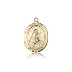 St. Rita of Cascia Medal, 14 Karat Gold, Medium - 14 KT Yellow Gold