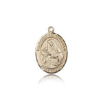 St. Madonna Del Ghisallo Medal, 14 Karat Gold, Medium - 14 KT Yellow Gold