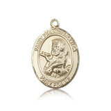 St. Francis Xavier Medal, 14 Karat Gold, Large - 14 KT Yellow Gold