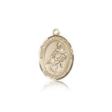 St. Thomas of Villanova Medal, 14 Karat Gold, Medium - 14 KT Yellow Gold